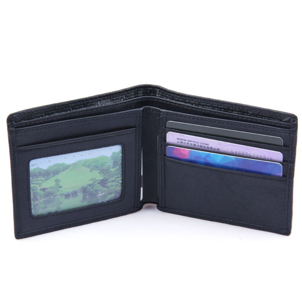 Vintage Men's Wallet Genuine Leather Card Holder - Picture 3 of 8